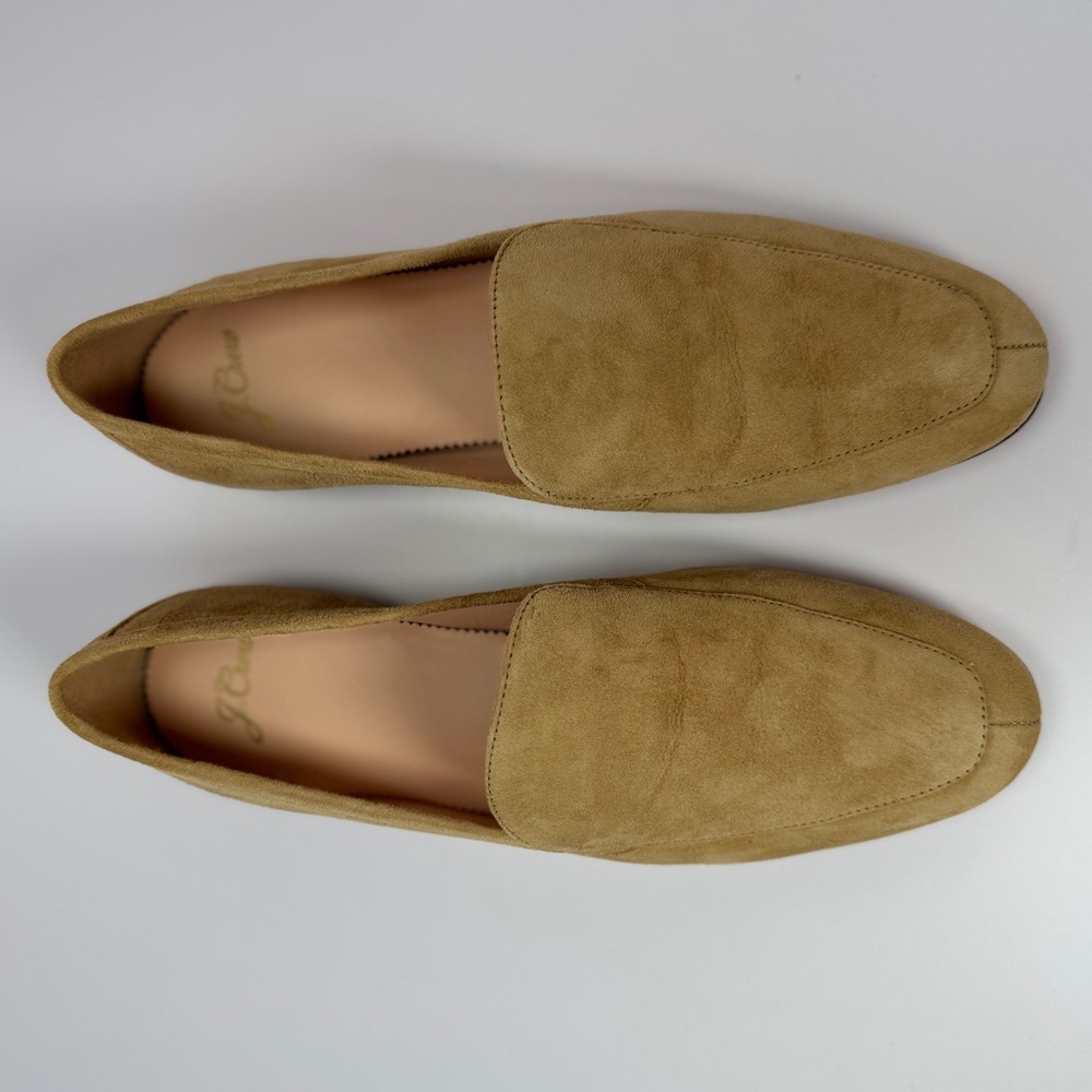 Tan Loafers Slip-Ons with Classic Silhouette